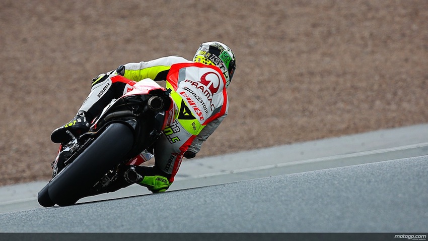 Andrea Iannone a ete le meilleur ducatiste, cinquieme derriere le uqatuor d'usine Honda et Yamaha.