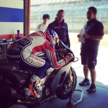 Casey Stoner teste…