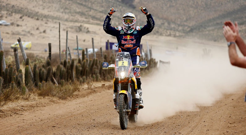 Marc Coma (Red Bull KTM), victorieux en 2014, 2011, 2009 et 2006.