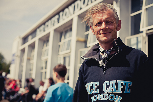 Mark Wilsmore, fondateur de l'Ace Café London rouvert en 2011.