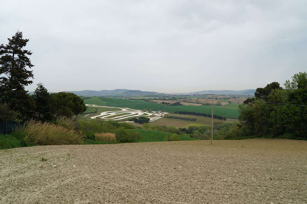 Le ranch de Valentino Rossi, près de Tavullia.