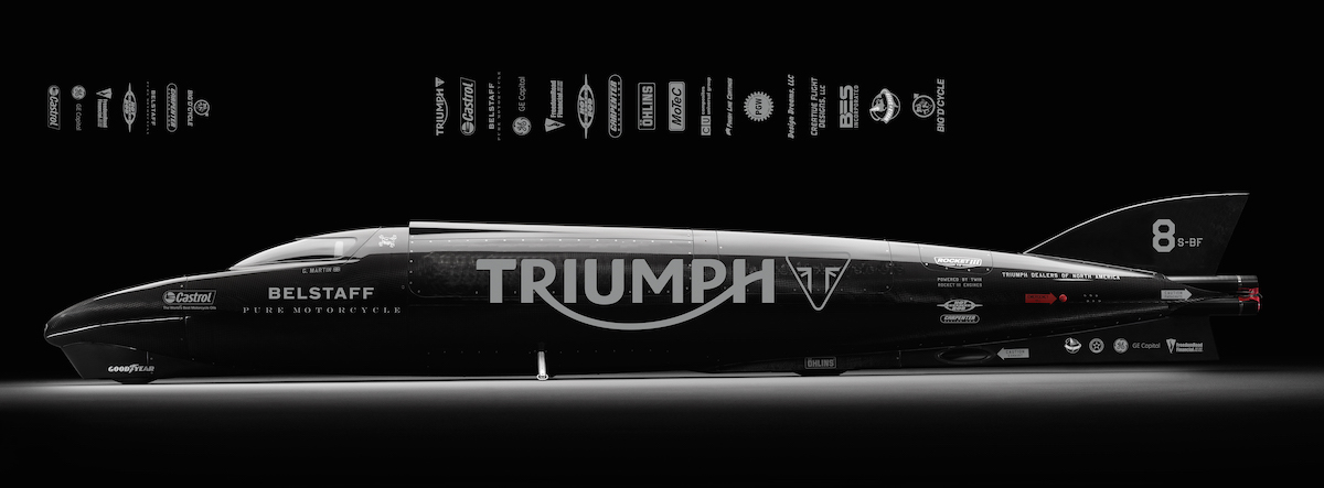 La Triumph Rocket III Streamliner de 2015. 
