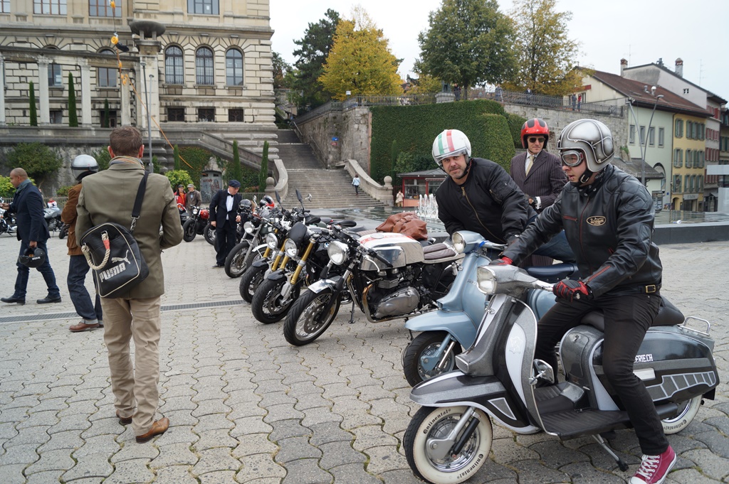 Il y a même deux Lambretta...