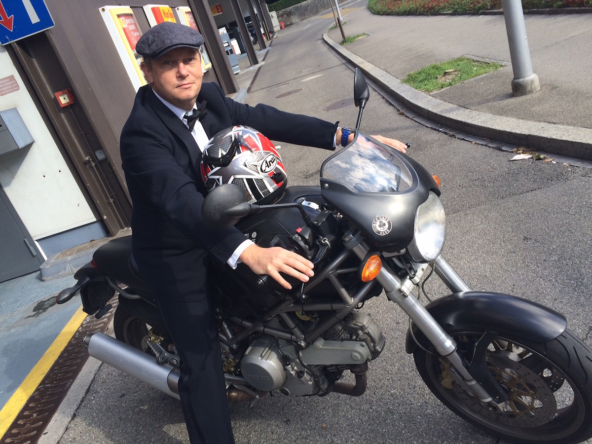 Le représentant d'actumoto.ch au Distinguished Gentleman's Ride 2015.