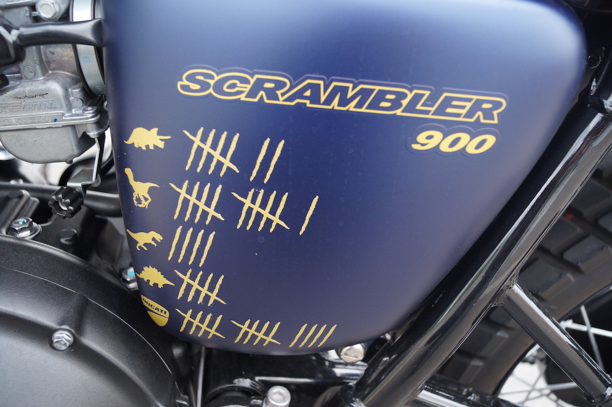 La ligne du bas est consacrée aux Scramblers Ducati