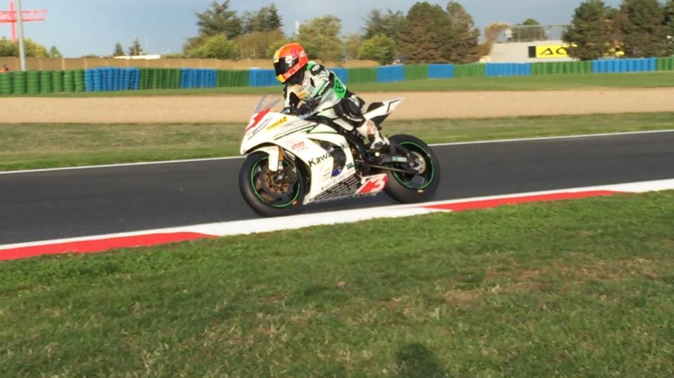 Sébastien Suchet sur sa Kawasaki ZX-10R.