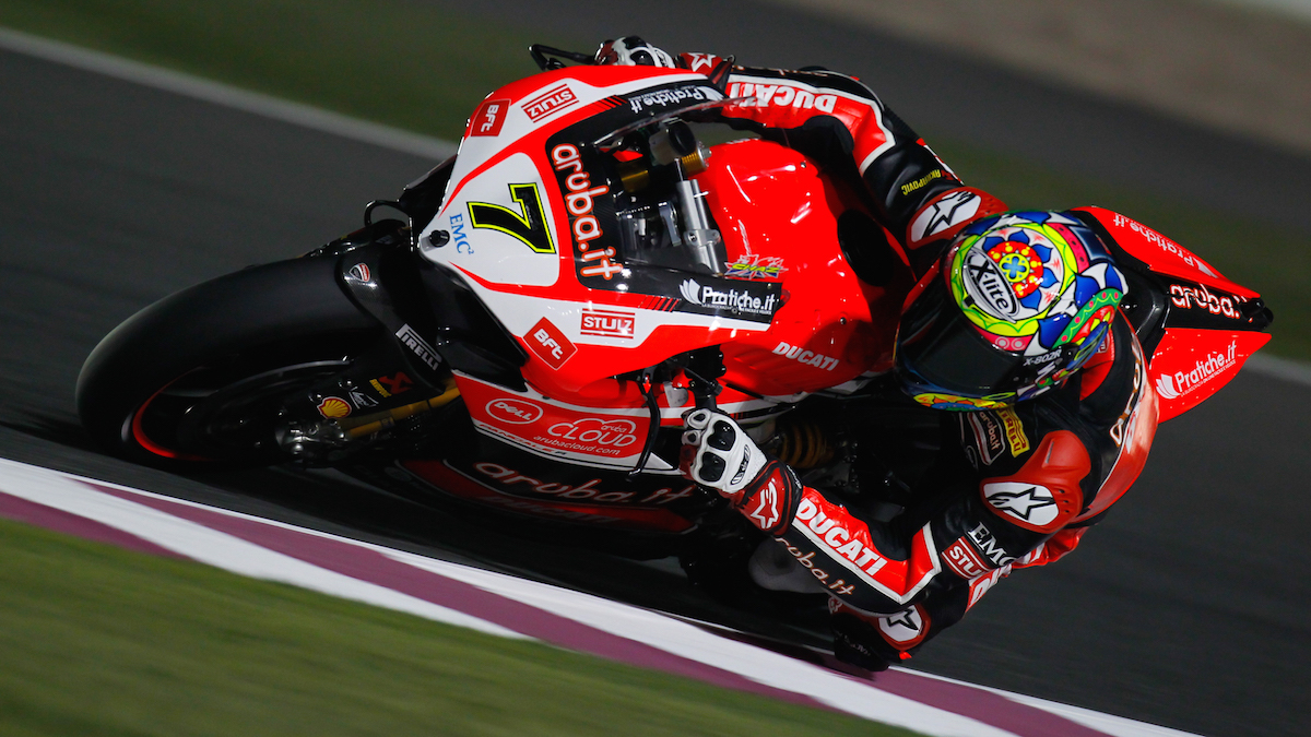 Davies (Ducati) vice-champion WorldSBK 2015, derrière Johnny Rea (Kawasaki).