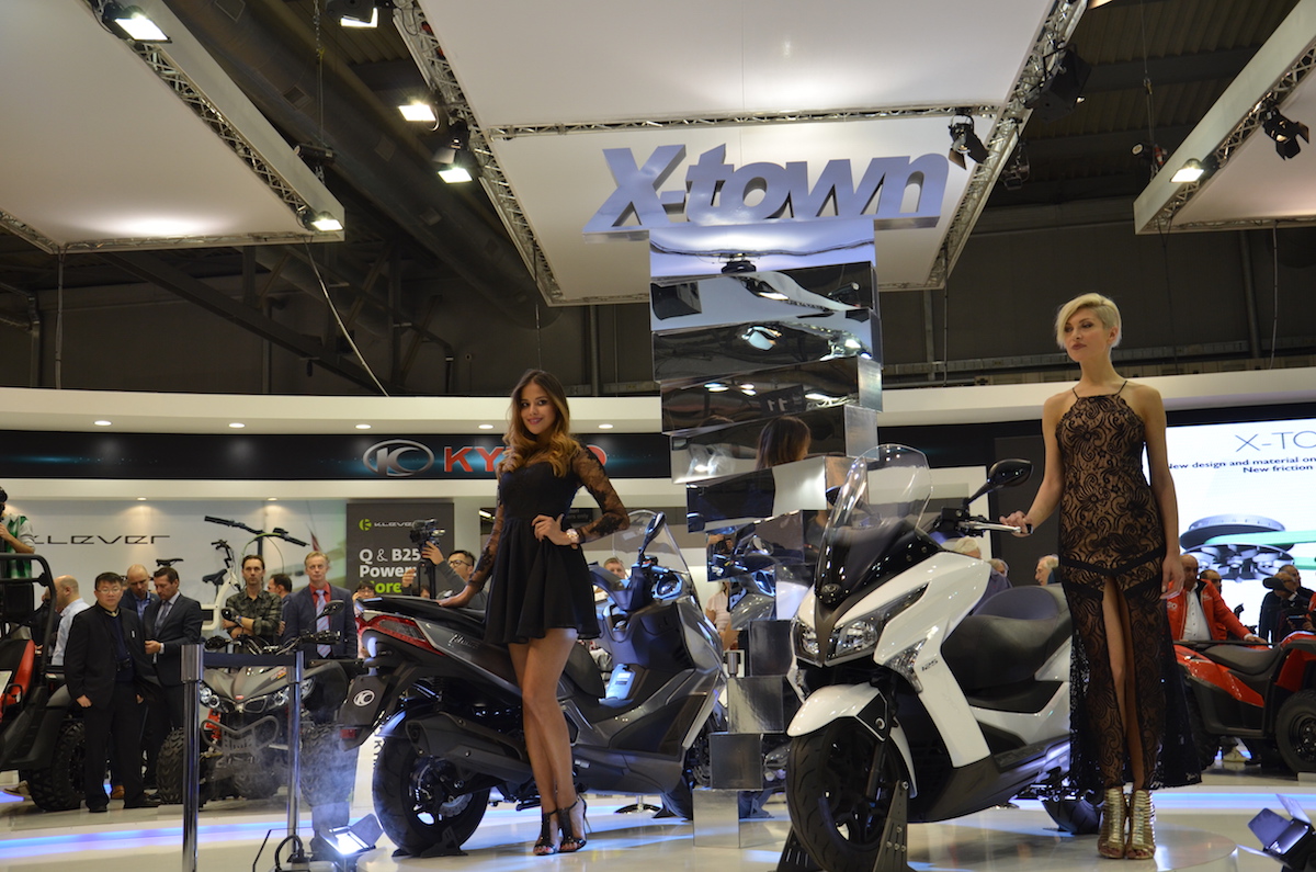 Les X-Tpwn sur le stand Kymco à Milan.