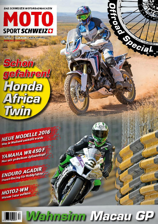 Moto Sport Schweiz, l'autre journal moto de Suisse.