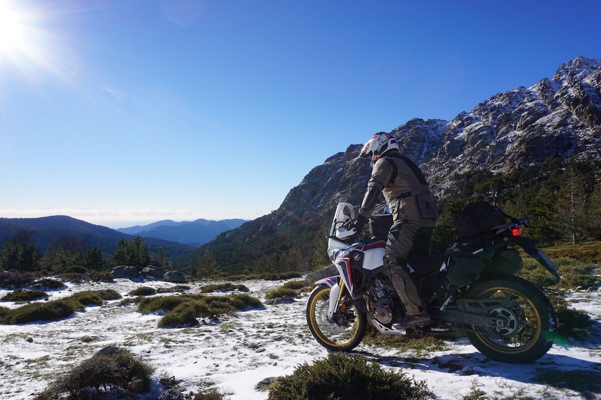 Il y avait même un peu de neige en Corse!