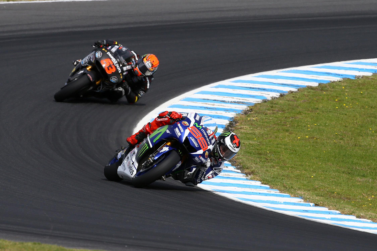 Le champion du monde en titre Jorge Lorenzo.