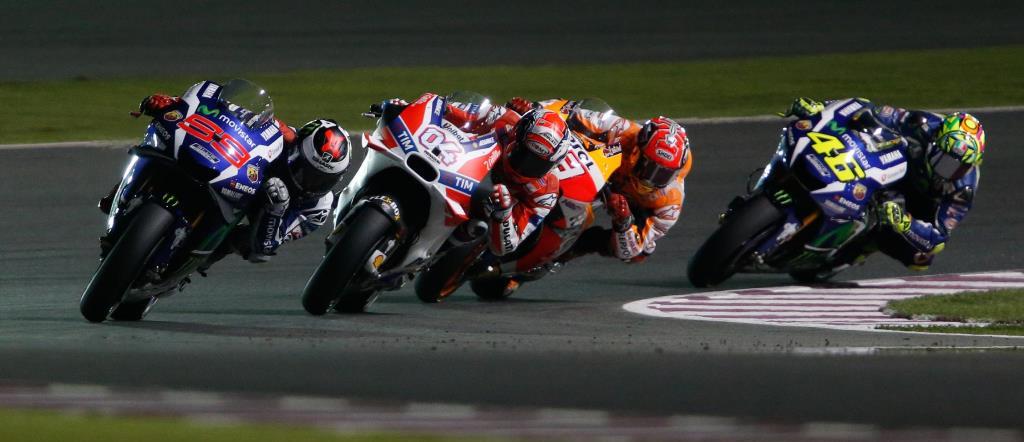 Lorenzo, Lorenzo et Lorenzo au GP du Qatar, devant Dovizioso et Marquez