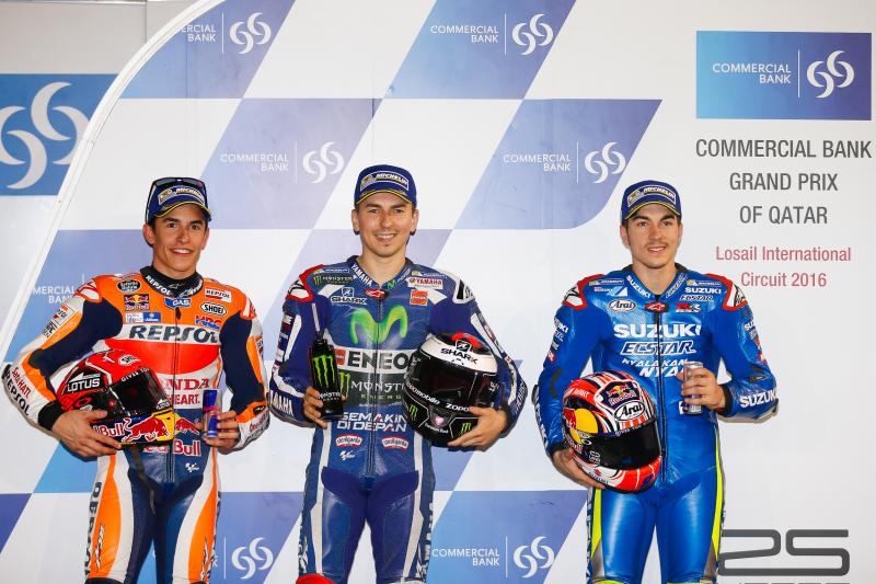 Lorenzo partira devant au GP du Qatar, devant Marquez et VInales