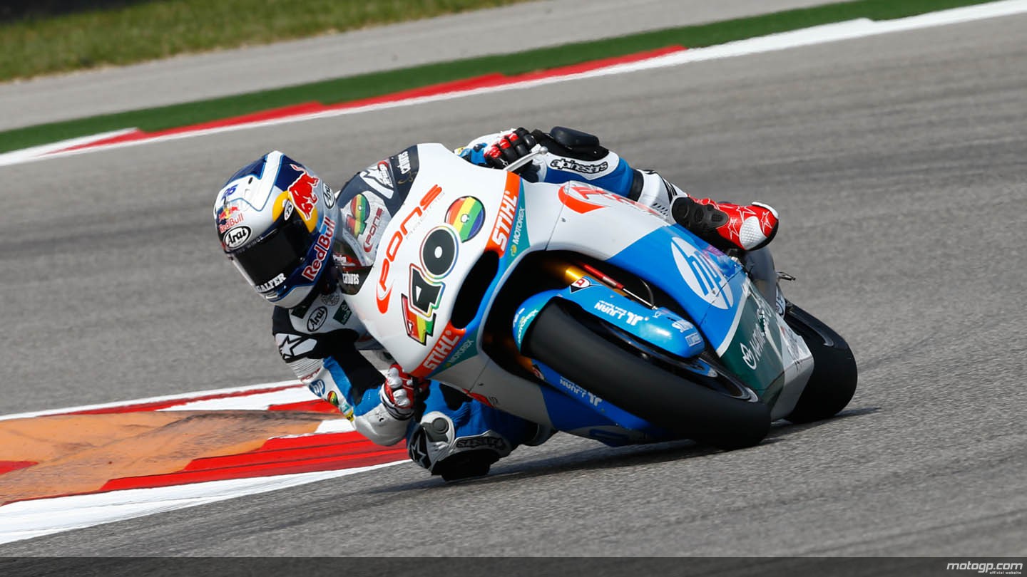 Maverick en MOto2 au Texas, en 2014