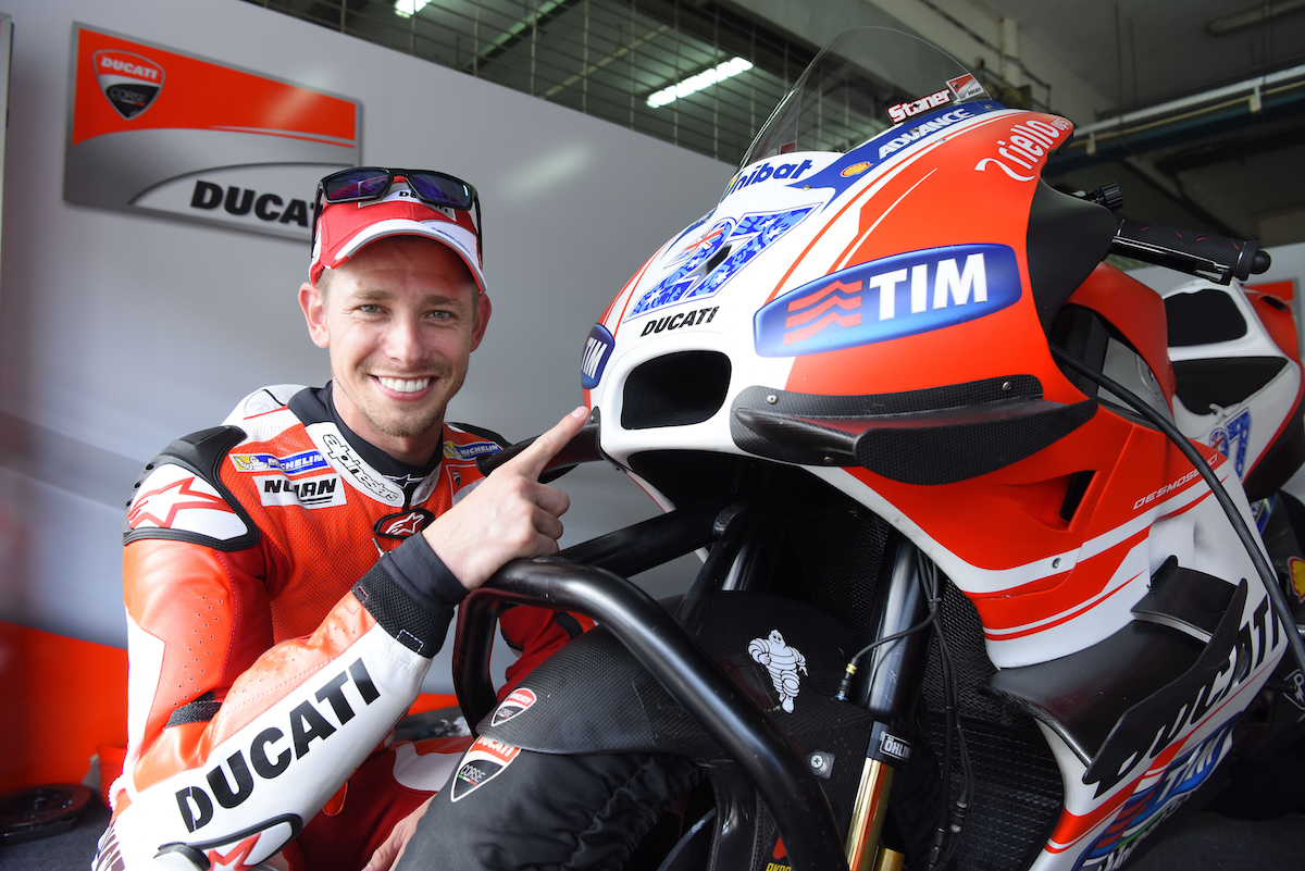 Casey Stoner présent à la manifestation