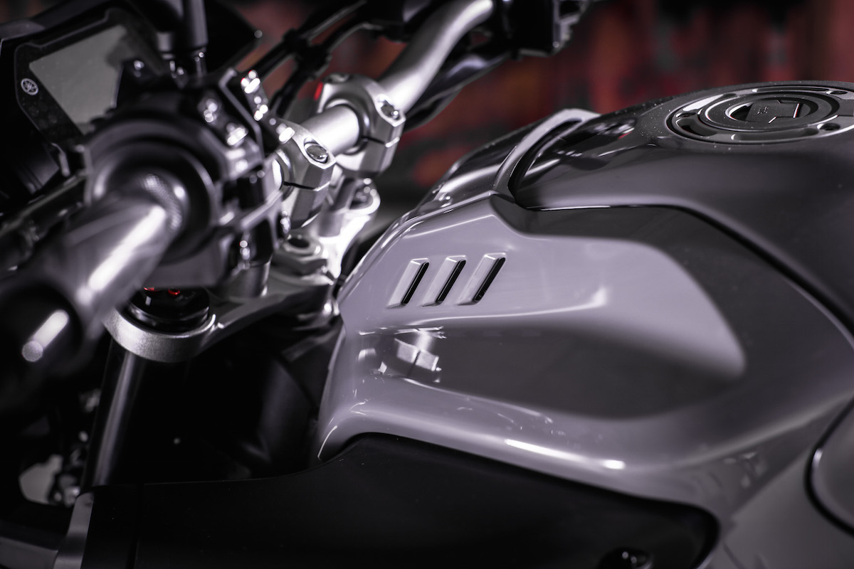 Le réservoir de la Yamaha MT-10