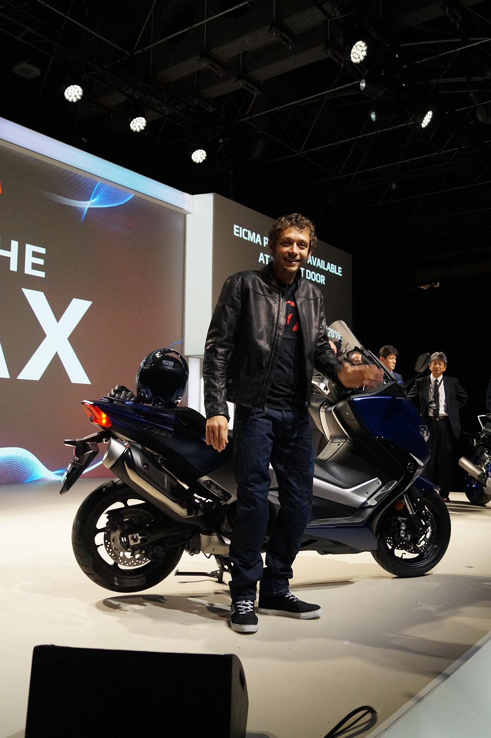 Le "Doctor" était là pour la présentation des nouveaux TMax 530.