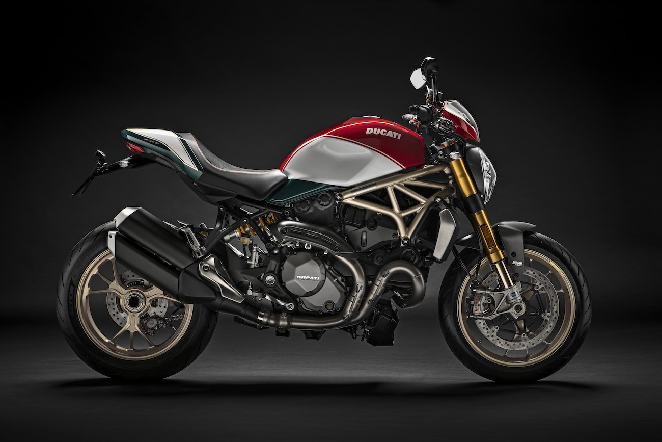 Une Ducati Monster 1200 tricolore pour f ter les 25 bougies du