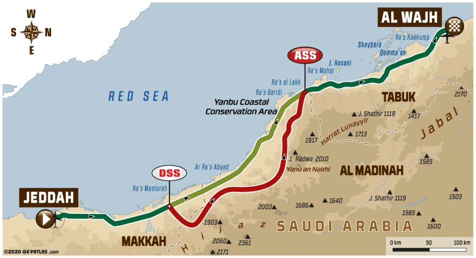 Plan de l'étape 1 - Dakar 2020