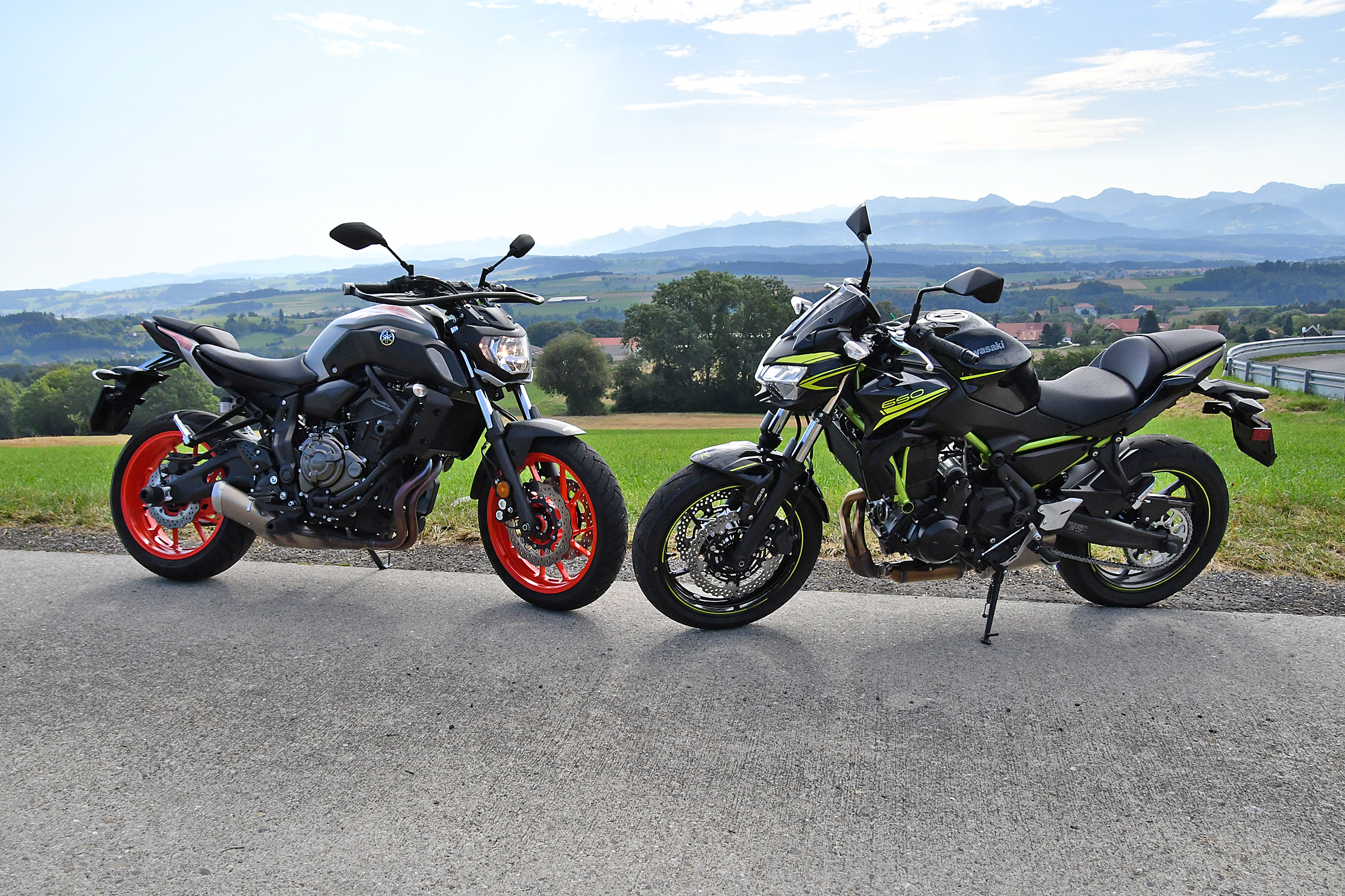 comparo Z 650 MT-07