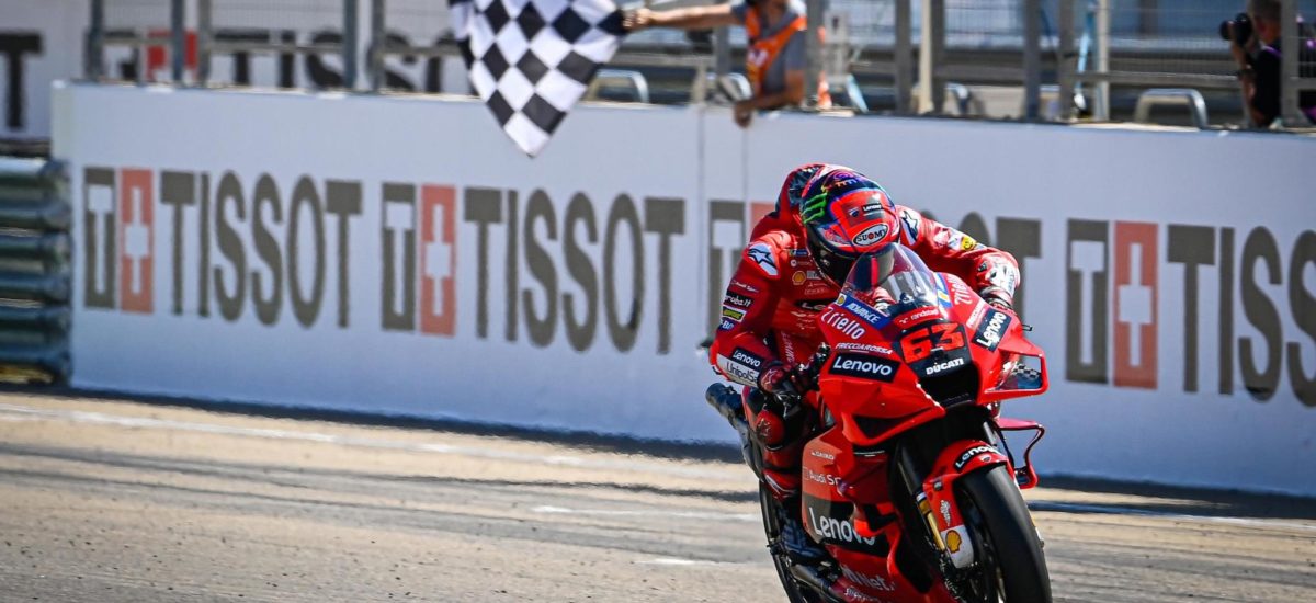 Pecco Bagnaia remporte sa première victoire en MotoGP à Aragon!