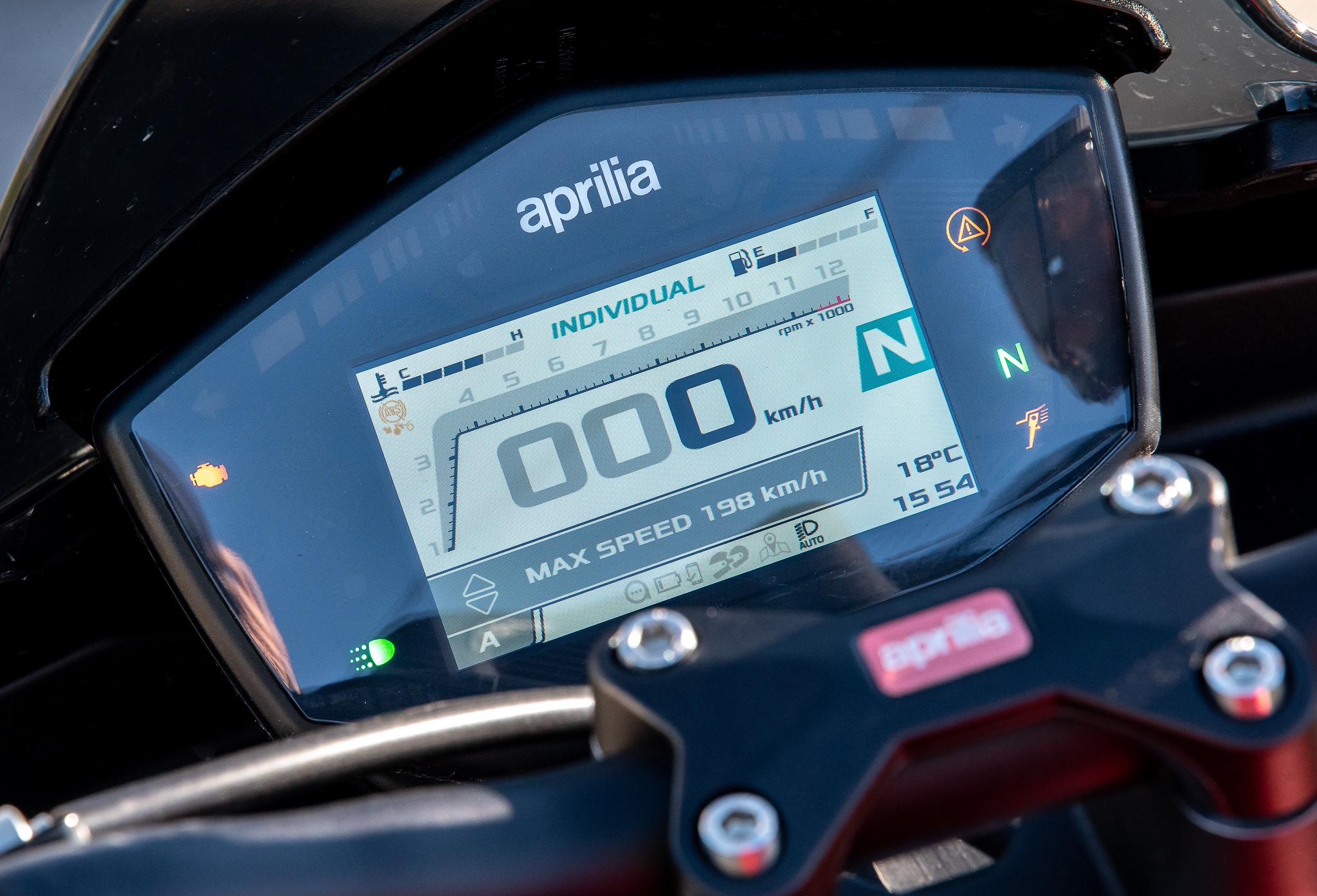 Aprilia écran