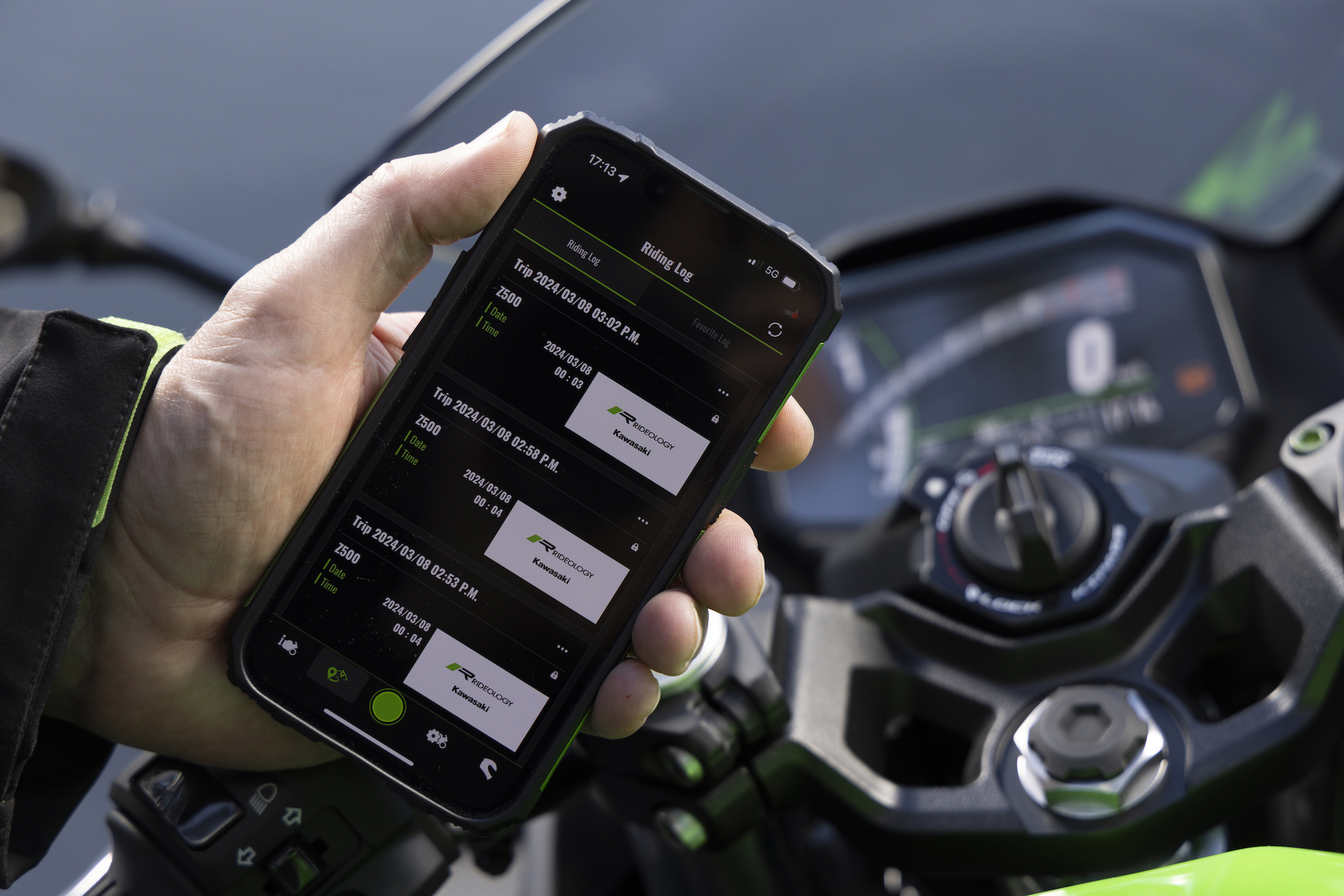 Ninja 500 connectivité