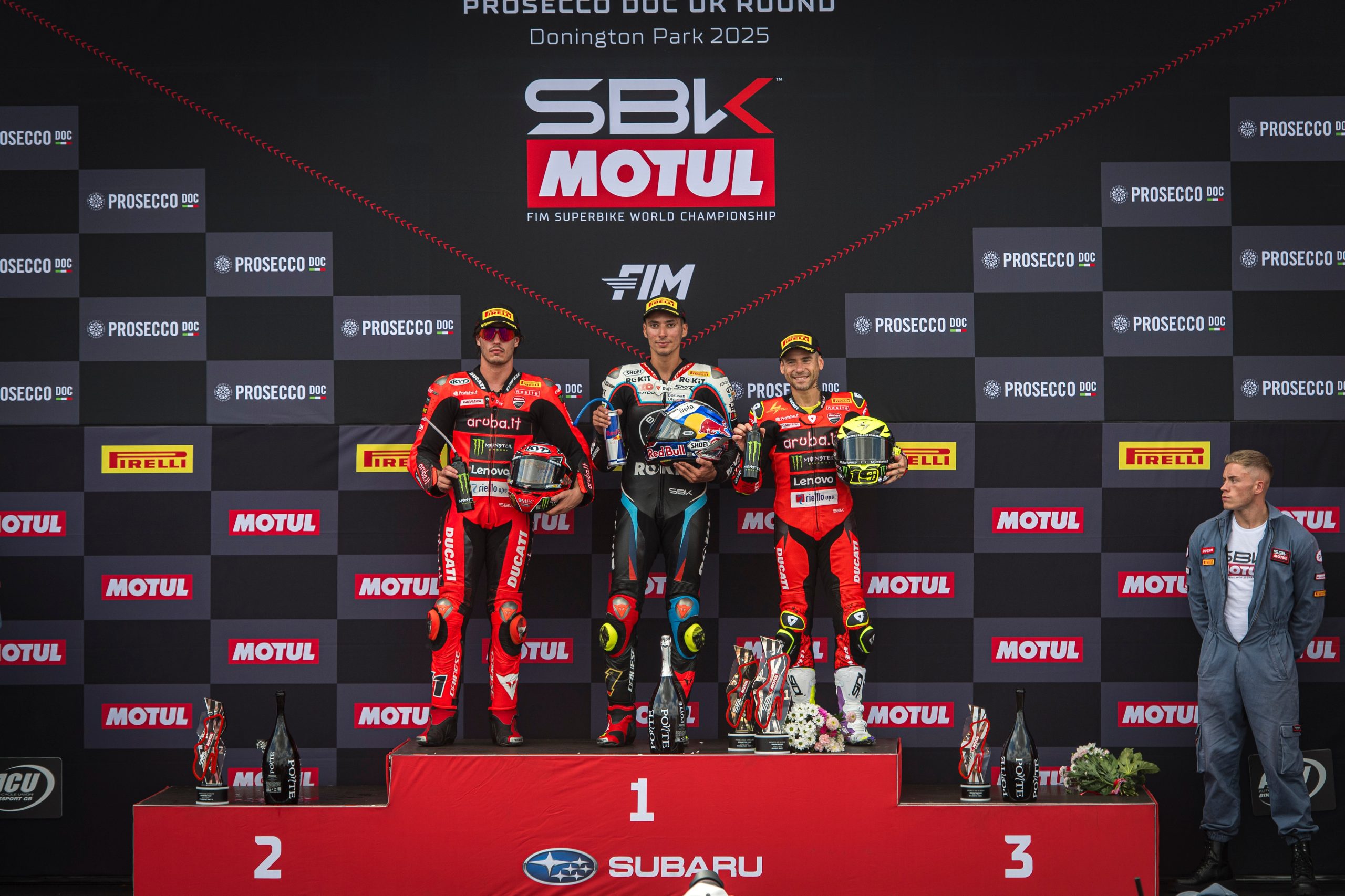Donington Park podium