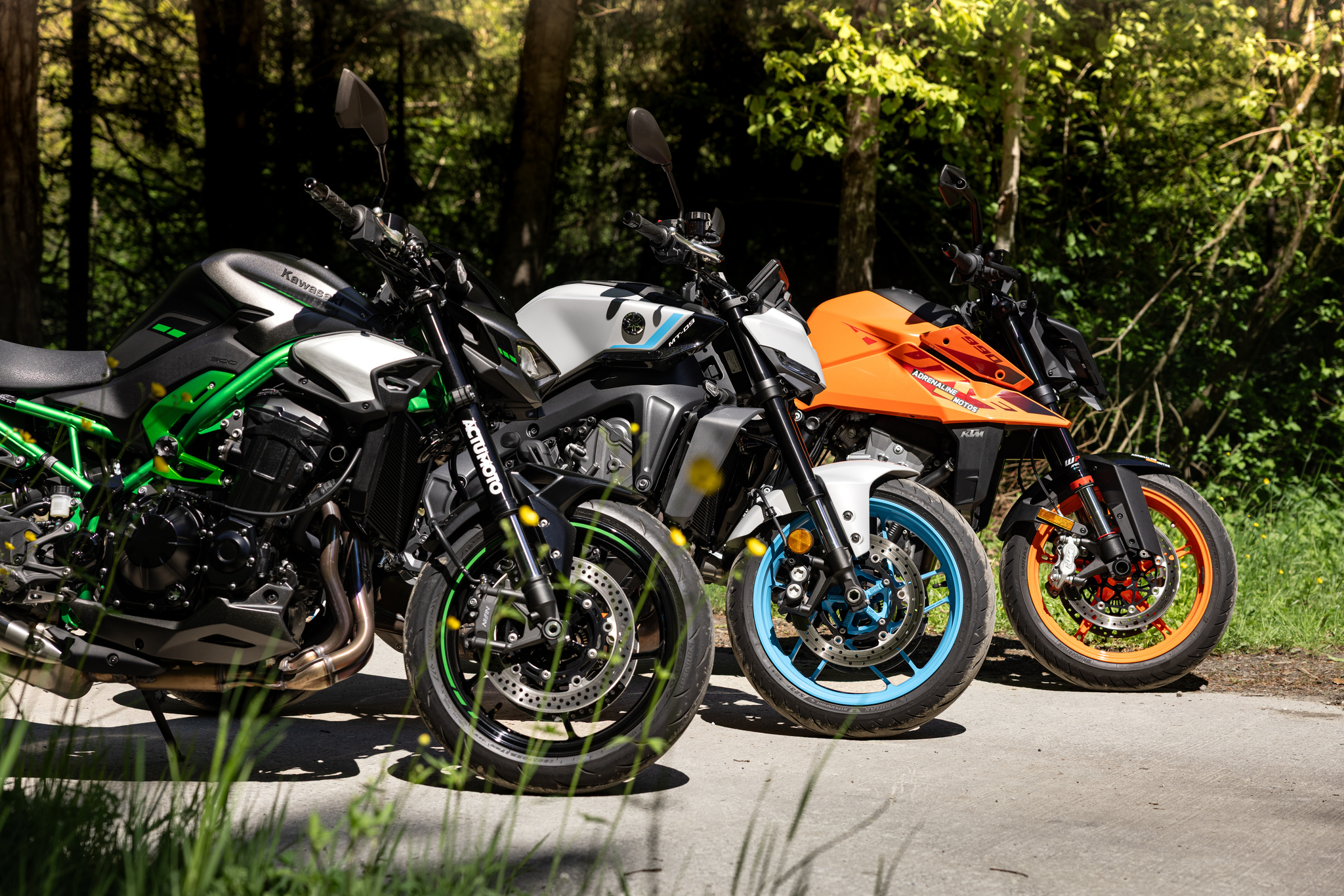 KTM 990 Duke Kawasaki Z900 Yamaha MT-09 Y-AMT