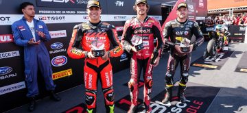A Donington, le leader du championnat Nicolo Bulega (Ducati) a remporté la course Superpole, devant Yari Montella (team indépendant Barni, Ducati) et Sam Lowes (Elf Marc VDS, Ducati); les équipiers du team Bimota by Kawasaki Alex Lowes et Axel Bassani sont 4ème et 5ème; Iker Lecuona, deuxième du championnat, coéquipier de Bulega, a chuté alors qu&rsquo;il menait la course
