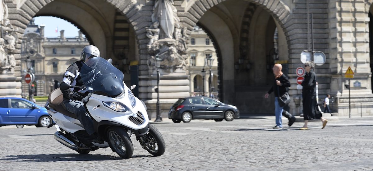 Le MP3, trois-roues fétiche de Piaggio, continue sa révolution