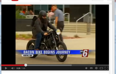 Une moto qui roule au bacon… aux USA bien sûr :: Actu, Test motos, Vidéo