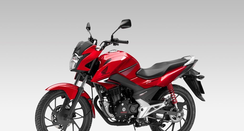 Une nouvelle Honda 125 pour débuter, avec des amortisseurs rouges!