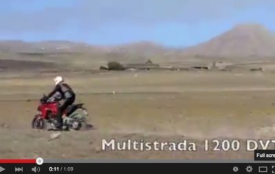 La nouvelle Multistrada 1200 à Lanzarote :: Vidéo