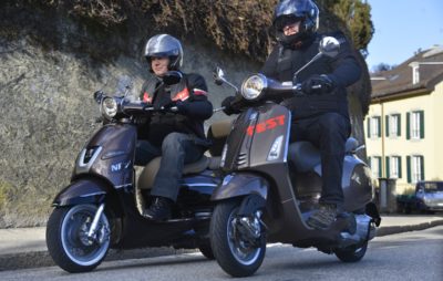 L’originalité du Peugeot Django contre la classe de la Vespa Primavera :: Comparo