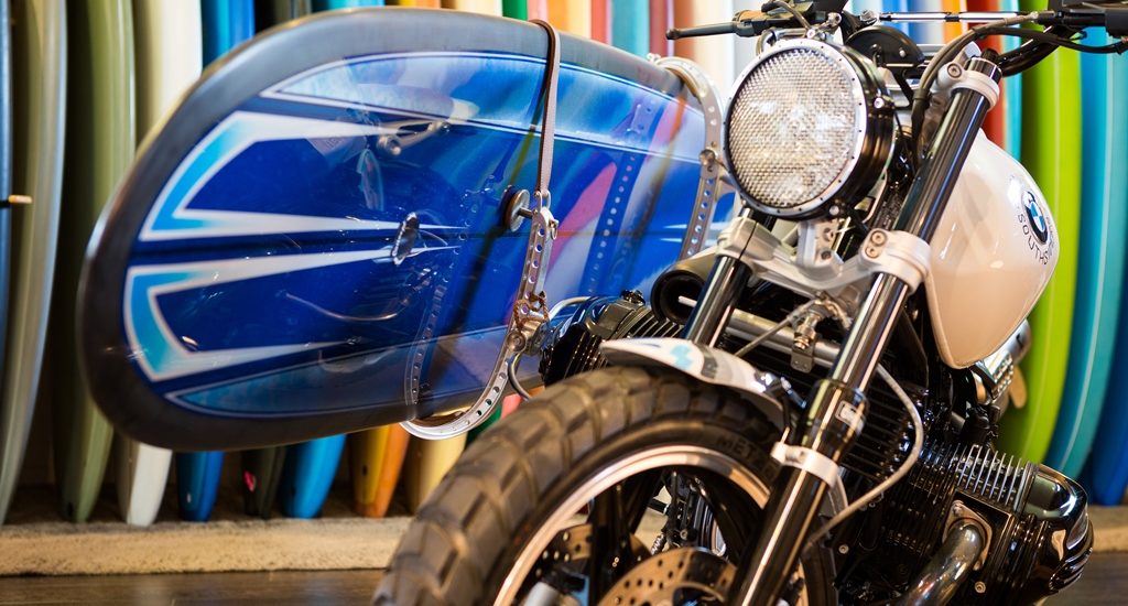 Une R NineT du surfer pour le festival Wheels and Waves