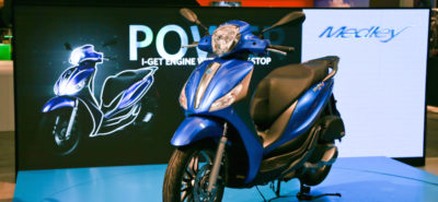 Le Piaggio Medley, un scooter roues hautes à grand coffre, avec Start and Stop :: Actu, Nouveautés 2016, Test motos