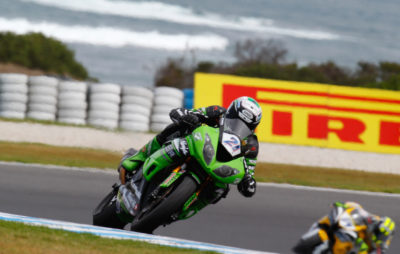 Le pilote suisse Randy Krummenacher en première ligne pour la course de Philip Island :: Sport