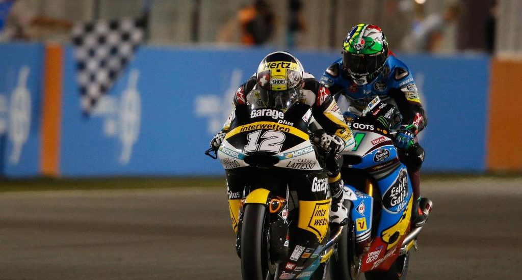 Lüthi grand vainqueur au Qatar, Zarco a dû recommencer de la queue de la course et Folger a chuté