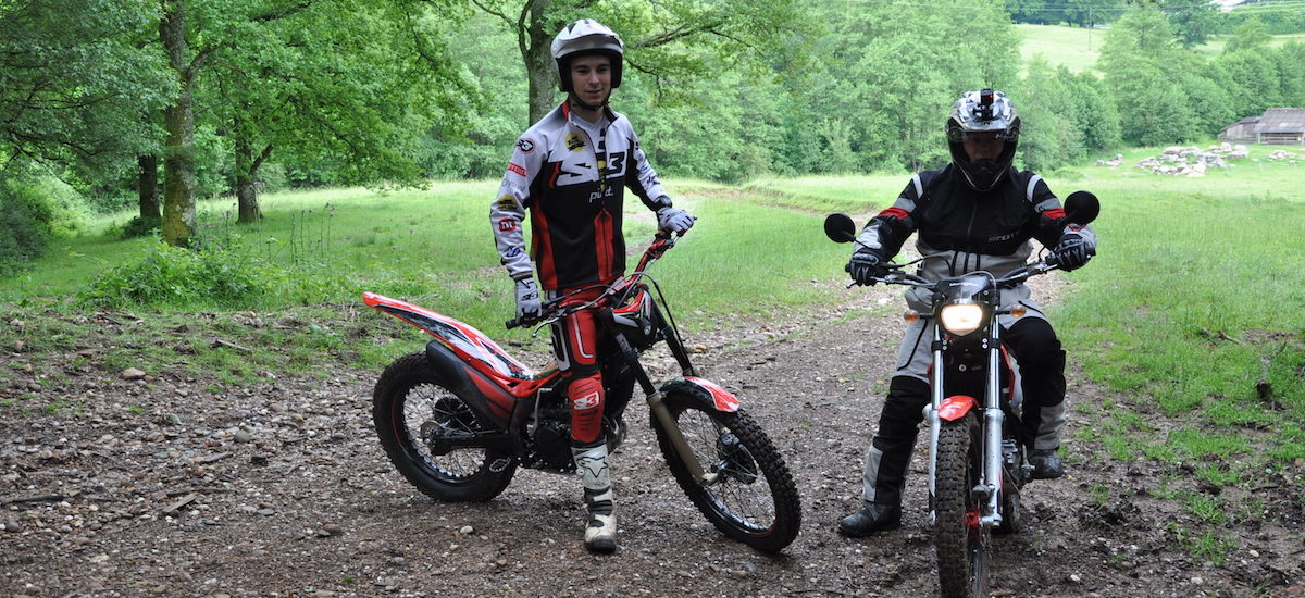 Initiation aux talus avec la Montesa 4 Ride