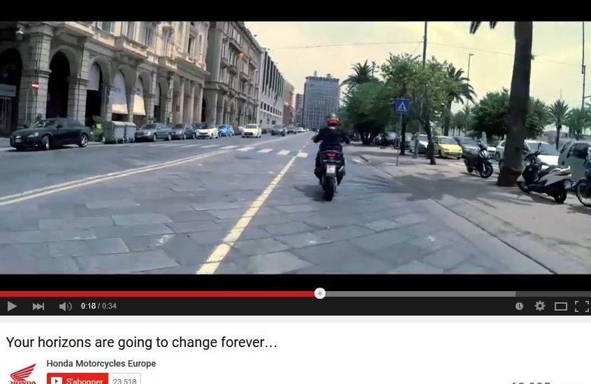 Première vidéo officille du scooter « Adventure » de Honda