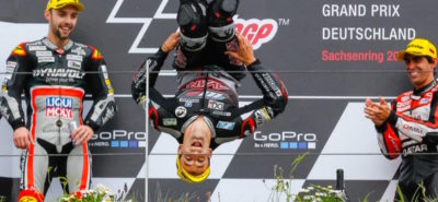 Zarco exécute un nouveau salto au Sachsenring, Lüthi à terre :: Moto2