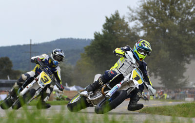 Les pilotes fribourgeois de Supermoto en forme à Frauenfeld :: Championnat suisse