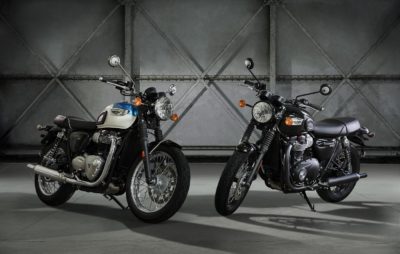 De nouvelles Triumph Bonneville sur base Street Twin, la T 100 et la T 100 Black :: Nouveauté 2017