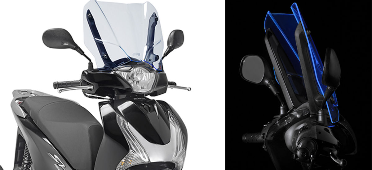 Givi invente la bulle fluo, disponible pour les Honda SH