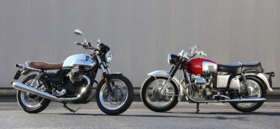 La troisième génération des Guzzi V7 (à gauche) :: Nouveautés 2017