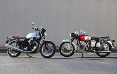 La troisième génération des Guzzi V7 (à gauche) :: Nouveautés 2017
