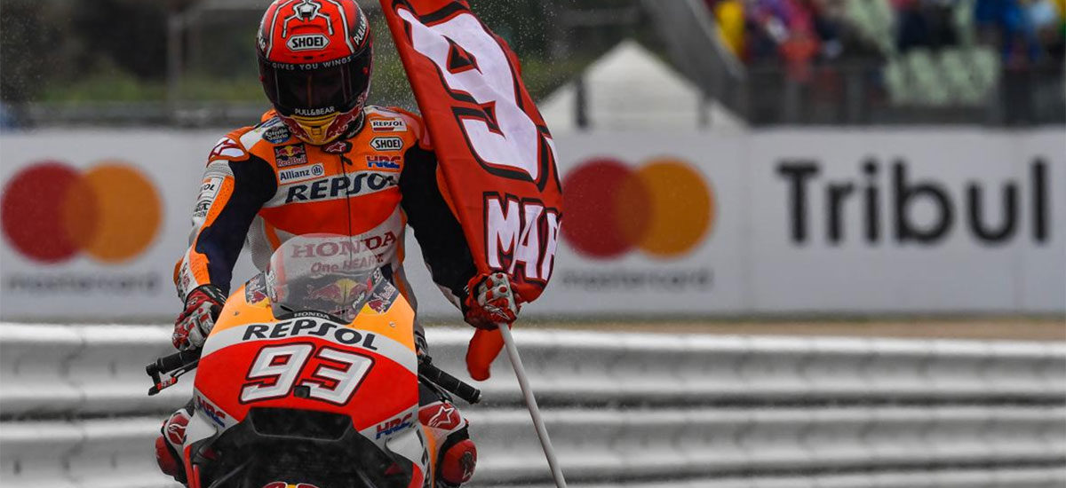 Marquez, le plus fin et le plus fort sous la pluie de Misano