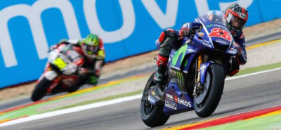 Vinales signe sa cinquième pole position de la saison, devant Lorenzo (!) et Rossi (!!) :: MotoGP Aragòn