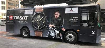 Une BMW du Swiss Moto Legend Trophy sur une pub Tissot :: Horlogerie